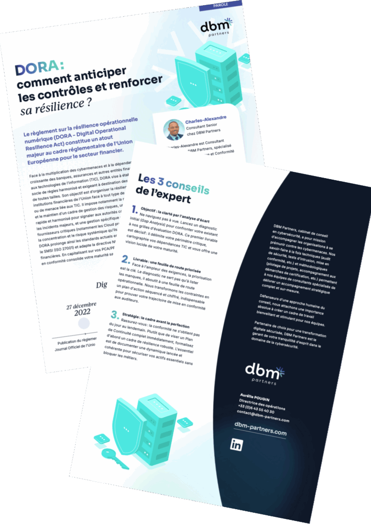 Réglementation informatique DORA Digital Operational Resilience Act